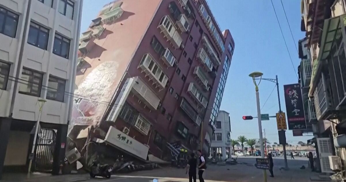 Земетресение с магнитуд 7,2 по скалата на Рихтер разтърси Тайван