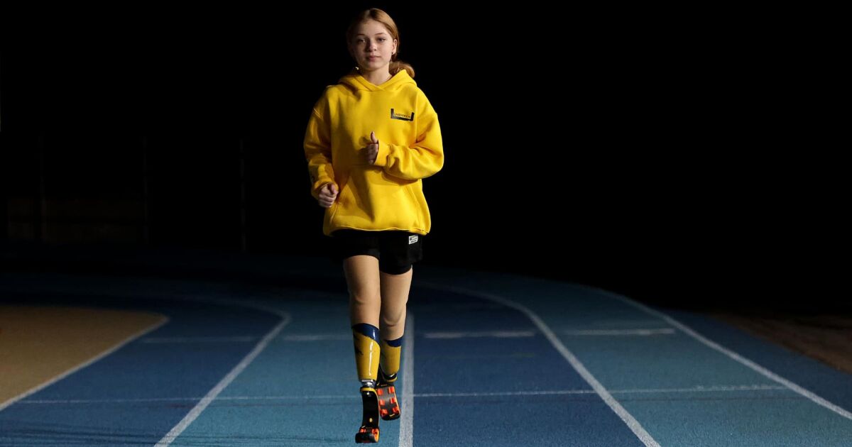 Снимка: Яна Степаненко – 13-годишната украинка без крака, която пробяга Бостънския маратон