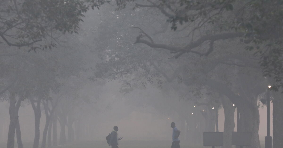 Индийската столица Ню Делхи отново осъмна в гъст смог рано