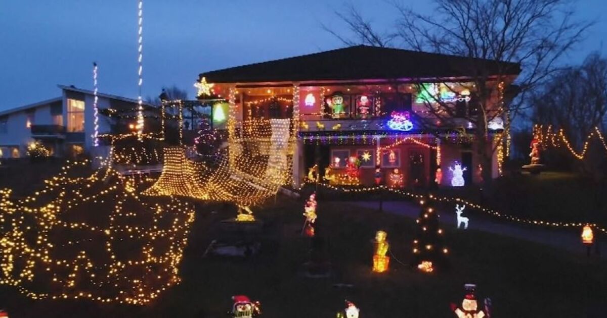 93-годишен мъж освети цялата си къща за Коледа в Норвегия.
