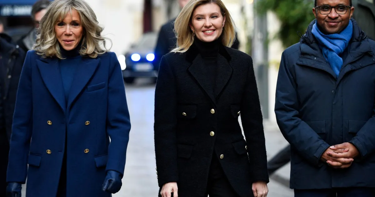 Първите дами на Франция и на Украйна - Брижит Макрон