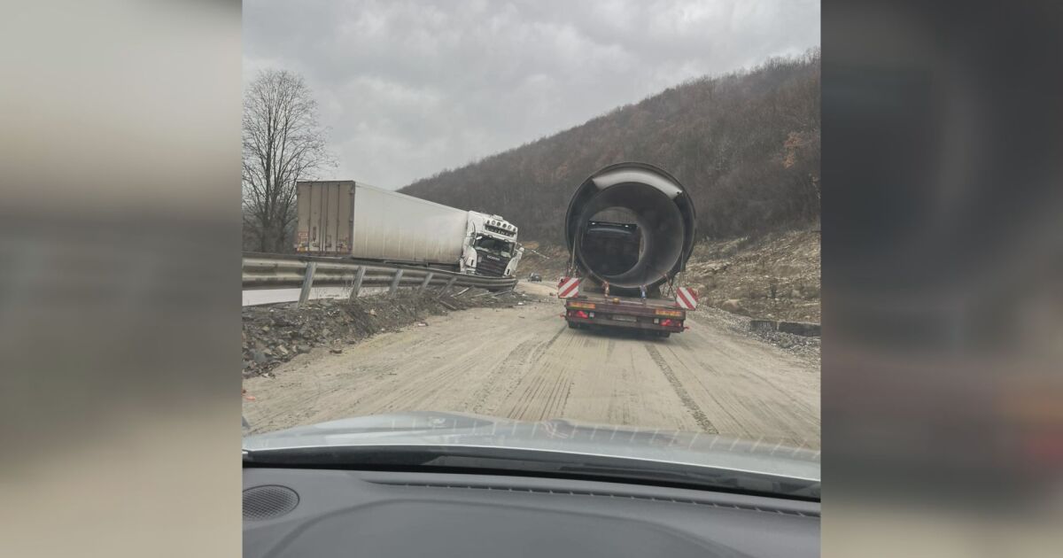 Поредна катастрофа на международния път Е-79 между Мездра и Ботевград.