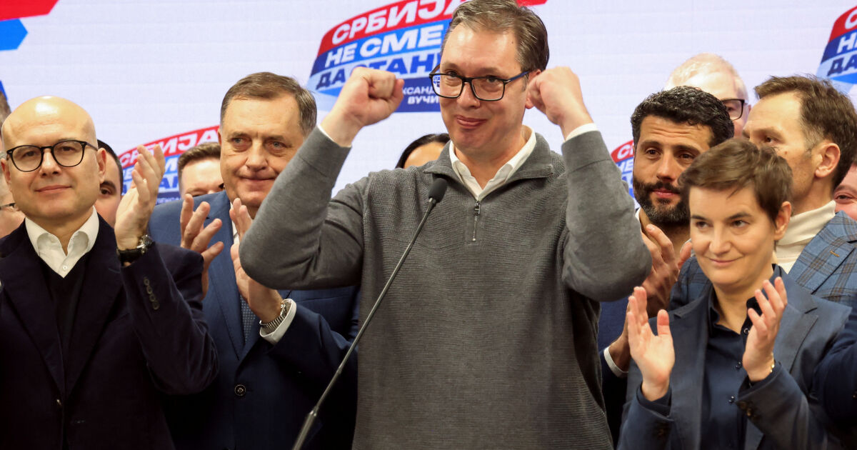Управляващата в Сърбия партия на президента Александър Вучич очаквано печели