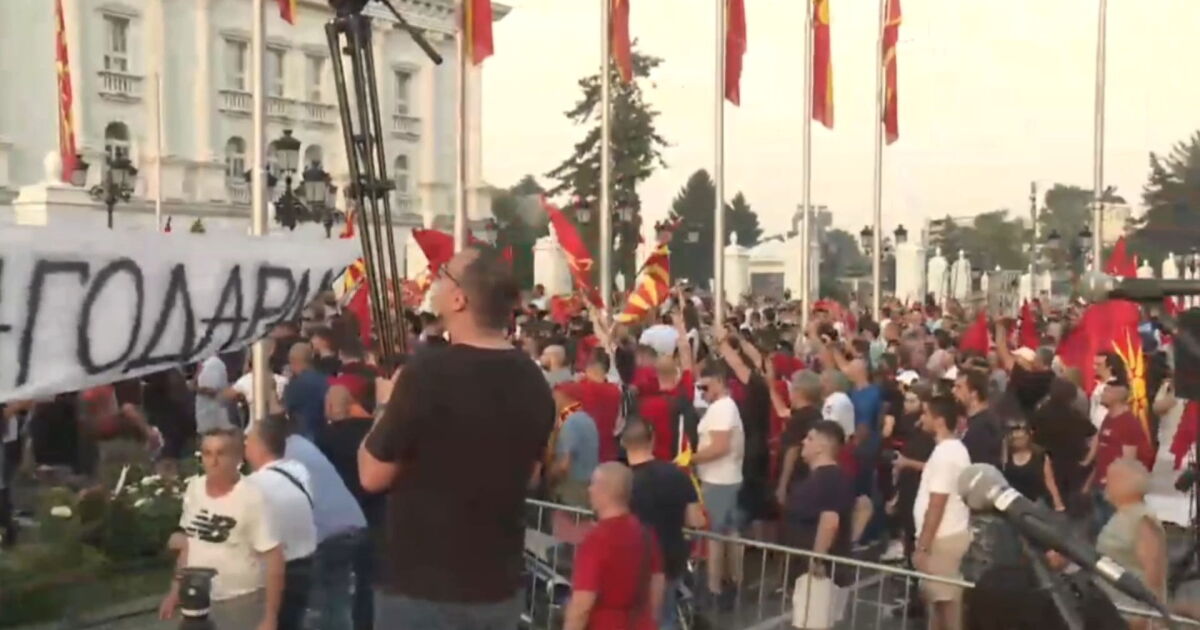 Ескалация на протестите в Скопие срещу т.нар. френско предложение за