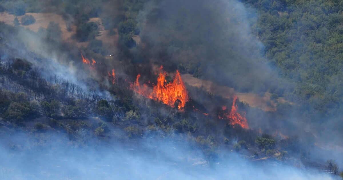 Пожар е пламнал в Кресненското дефиле между жп спирка Пейо