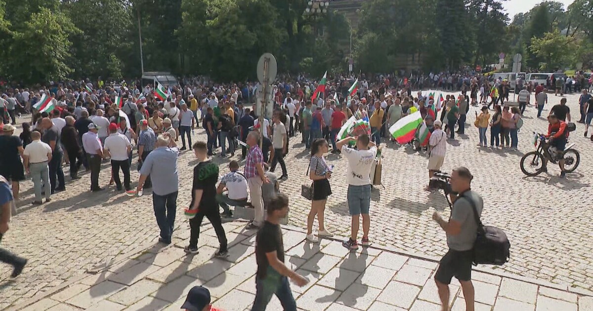 Привърженици на партия Възраждане се събраха на протест срещу правителството