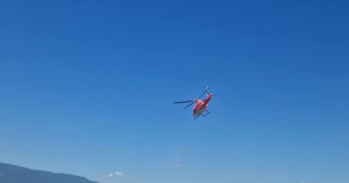 Медицинският хеликоптер излетя от летище Враждебна“ на своята втора спасителна