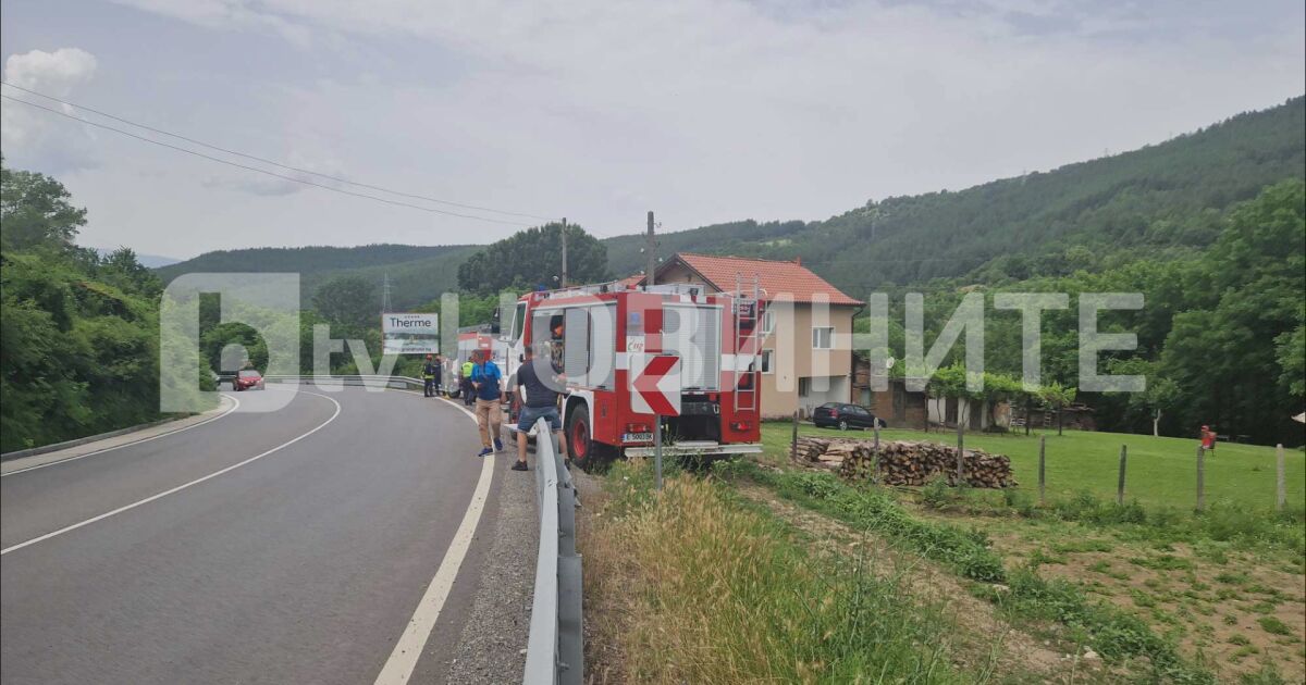 Катастрофа на пътя Симитли - Банско край с. Градево, водачът