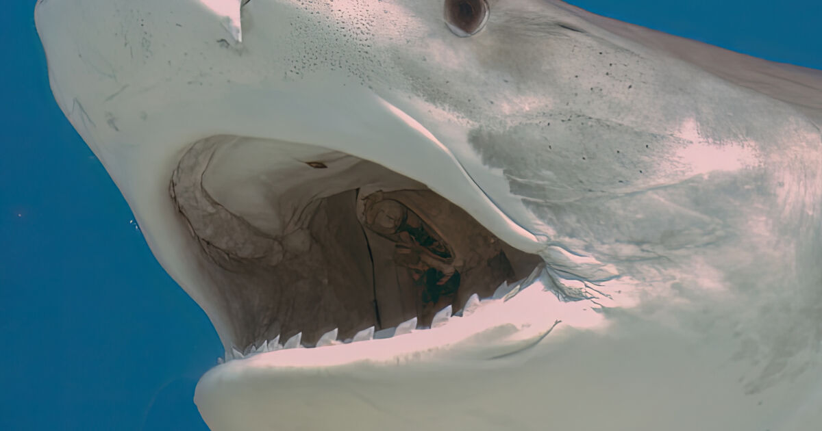 Огромна тигрова акула нападна нищо неподозиращ рибар. Хищникът захапао част