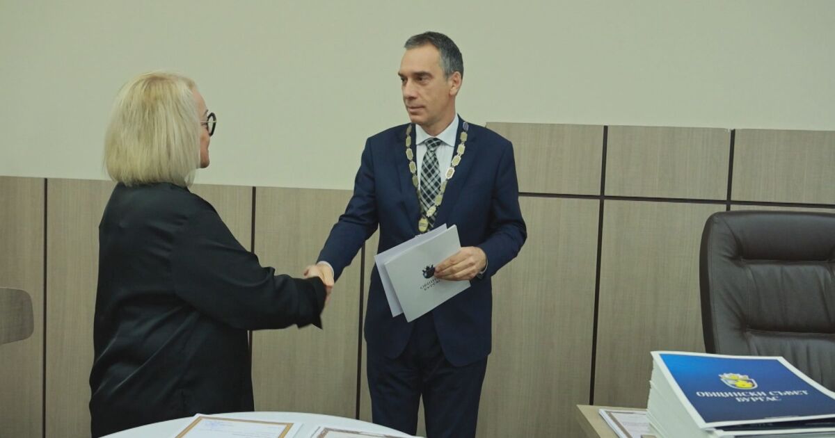 Кметът на Бургас Димитър Николов, издигнат от ГЕРБ и избран