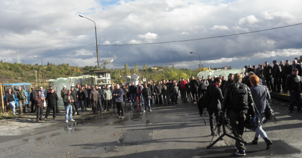 Ден 13 на миньорската блокада на магистрала Тракия“ при Стара