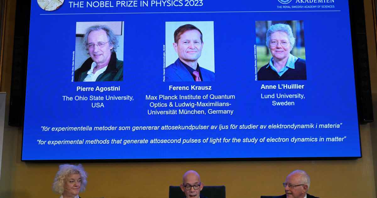 Пиер Агостини, Ференц Краус и Ан Л'Юлие спечелиха Нобеловата награда