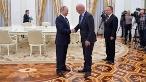 Инфантино се срещна с Путин в Москва (ВИДЕО)