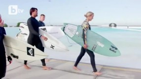 Синът на Шумахер смени болида със сърф