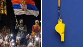 Колко свирки бяха внесени в Сърбия заради протестите?