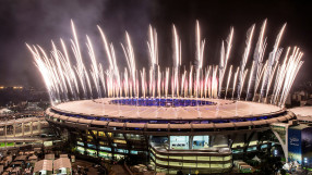 Впечатляващи фойерверки за откриването на олимпийските игри (ВИДЕО)