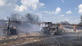Над 6 часа гасиха пожар в землището на село Сухозем
