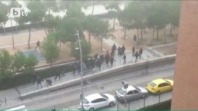 Брутален бой между фенове на Депортиво и Атлетико Мадрид (ВИДЕО)