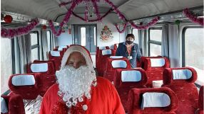 Пускат Коледен влак Септември-Велинград с украсени вагони