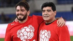 Синът на Марадона: Татко празнува на небето