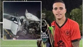 Танц на волана със 130 км/ч: Футболист загина в катастрофа (ВИДЕО)