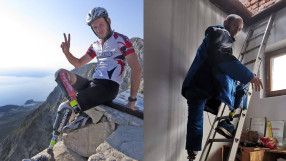 Параолимпиец без два крака помага след земетресението в Хърватия