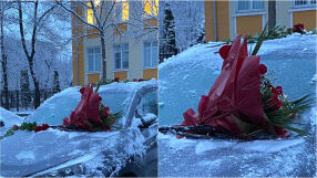 Жена в София получи чуден подарък в мразовитата, снежна сутрин