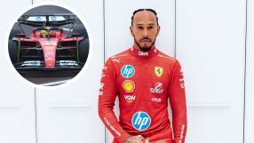 Първата снимка на Хамилтън в червено: Колко спечелиха спонсорите на Ferrari?