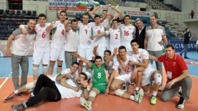 Юношеският ни  национален отбор по волейбол срещу Италия в първия полуфинал в Тбилиси 