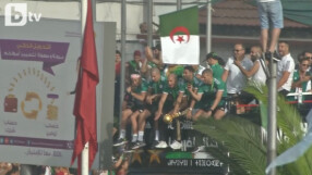 Алжирците посрещнаха своите футболни герои (ВИДЕО)