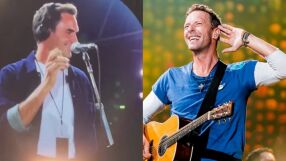 Роди се звезда: Роджър Федерер на сцената с Coldplay (ВИДЕО)