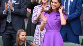 Колко струва красивата лилава рокля, с която Кейт Мидълтън се появи на Уимбълдън?