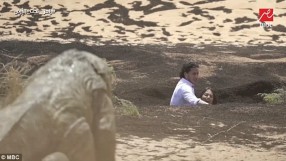 Плаващи пясъци и гигантски гущер - египетски национал се бори за живота си (ВИДЕО)