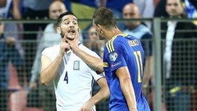 Зъби летяха по време на мача между Босна и Гърция (ВИДЕО)