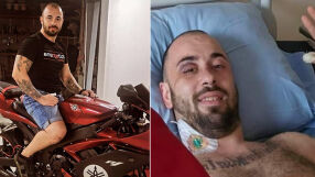След катастрофа: 24-годишният моторист Любослав движи само двата си пръста, а след 2 месеца вече ходи 