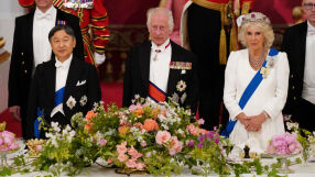Рубини, бляскав обяд и почести! Крал Чарлз и японският император - най-добрите снимки (ГАЛЕРИЯ)
