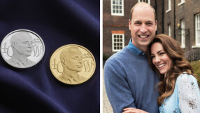 Пускат монета от 5 паунда с лика на принц Уилям 