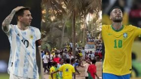 Фенове на Аржентина и Бразилия се биха в Индия (ВИДЕО)