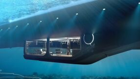 Подводен апартамент със 180 градуса стъкло- новата суперяхта (ВИДЕО)