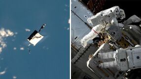Чанта за 100 хил. долара обикаля в Космоса: Астронавти я изпуснаха по време на мисия 
