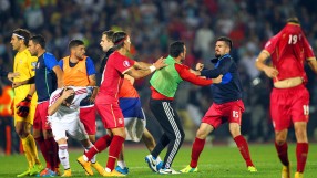 Служебна загуба на Албания срещу Сърбия