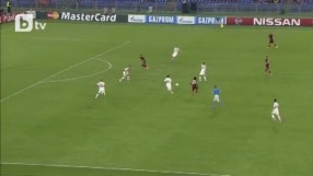 Рома отбелязва срещу ЦСКА Москва за 1:0 (ВИДЕО)