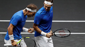 Надал и Федерер се обединиха за победа (ГАЛЕРИЯ)