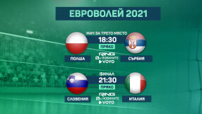 НА ЖИВО: Полша - Сърбия, мач за третото място на Евроволей 2021 (мъже)