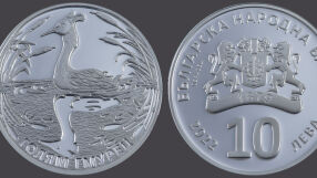 БНБ пуска в обращение сребърна възпоменателна монета „Голям гмурец“