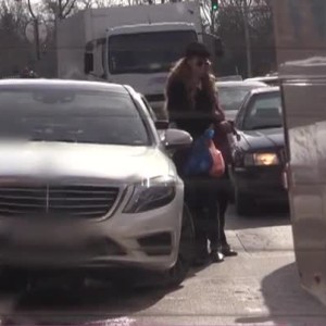 Снимка: Ирен Онтева нарушава правилата на пътя