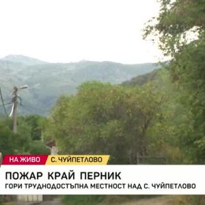 Снимка: Пожарът над село Чуйпетлово е овладян