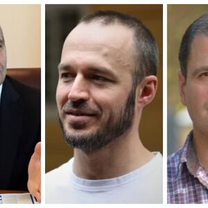 Снимка: Гроздан Караджов, доц. Стойчо Стойчев и Иво Инджов - гости в "Лице в лице"