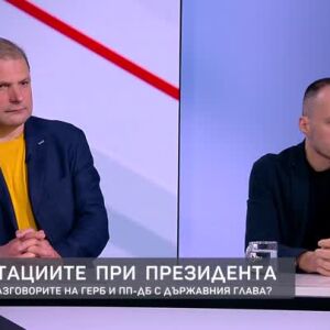 Снимка: Консултациите при президента: Изводите от разговорите на ГЕРБ и ПП-ДБ с държавния...