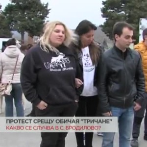 Снимка: Протест срещу обичая "тричане", който включва особена жестокост към кучета